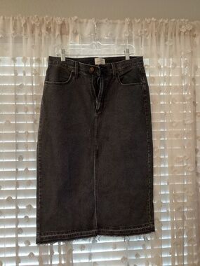 Women’s Black Denim Skirt